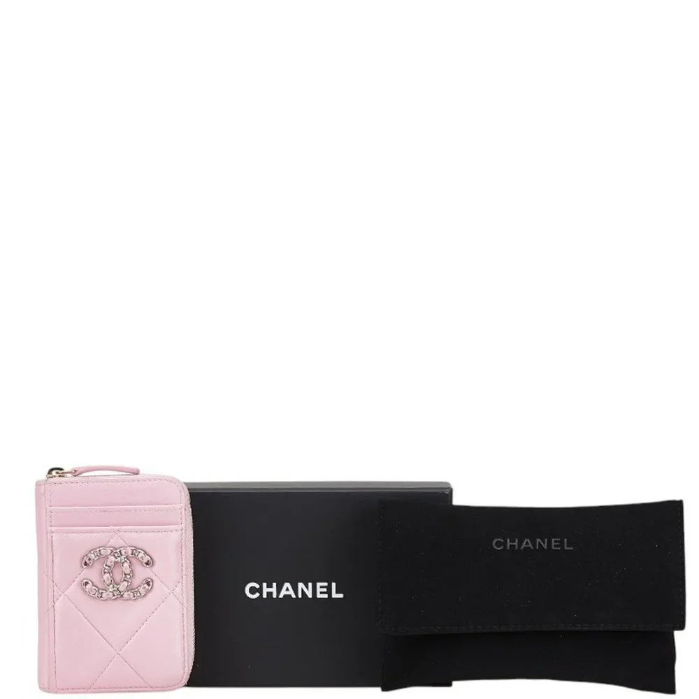 CHANEL pink lambskin